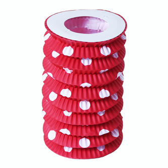 Papírový lampion červený 23 cm