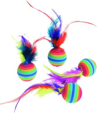 Hr.FLAM duhovy micek s perim 4ks