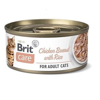 Konz.Brit Care Cat Chicken Breast with Rice 70g