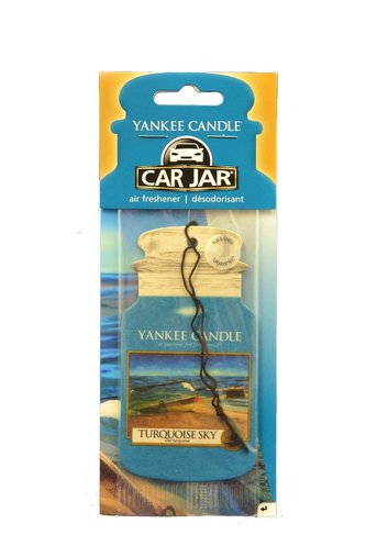 Yankee Candle Car Jar - papírová visačka Turquoise Sky
