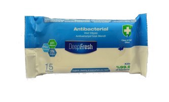 Deep Fresh Antibacterial Wet Wipes 15 ks