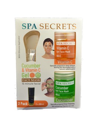 Spa Secrets Set 2x60ml Vitamin C/Cucumber/Applicator