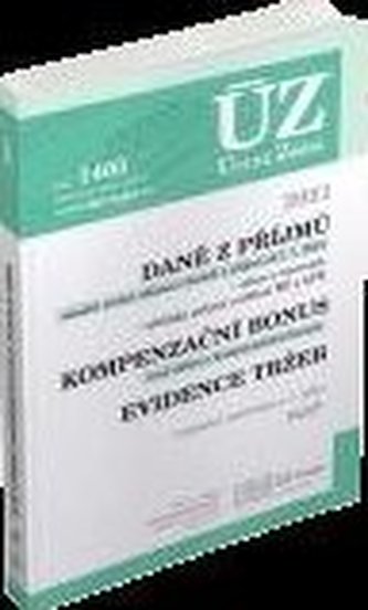 ÚZ 1405 Daně z příjmů, Evidence tržeb