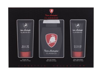Lamborghini Classico toaletní voda 125 ml + sprchový gel 100 ml + balzám po holení 100 ml