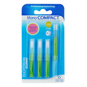 ELGYDIUM Mezizubní kartáčky zelené Mono Compact (8-7 mm) 4 ks unisex