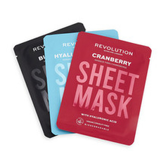 Revolution Skincare Sada pleťových masek pro dehydratovanou pleť Biodegradable (Dehydrated Skin Sheet Mask) woman