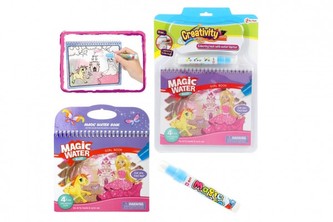 Kouzelné malování vodou pro holky s magickou tužkou na kartě 23x32x2cm