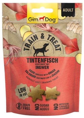 GimDog Train & Treat sepie se zazvorem 125g