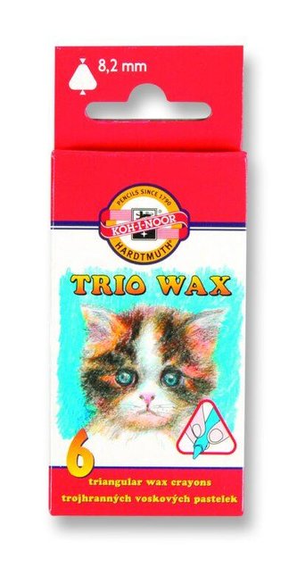 Koh-i-noor voskovky TRIO WAX 6ks/8,2 mm