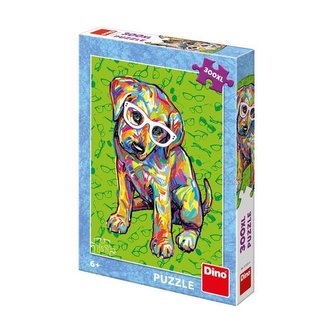 Puzzle Štěňátko s brýlemi 300 XL dílků