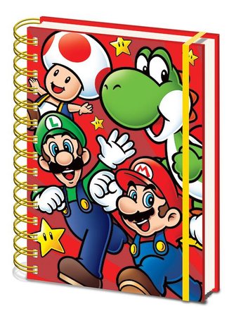Blok A5 kroužkový Super Mario run