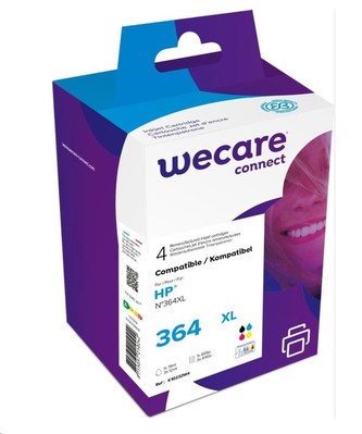 WECARE ARMOR cartridge pro HP Photosmart C5380,5510, 5515, C6380, černá/black+1C+1M+1Y/HC, 1x19/3x12ml