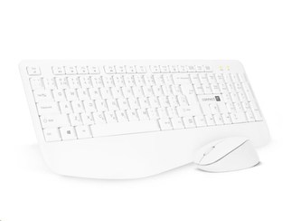 CONNECT IT Combo bezdrátová bílá klávesnice + myš, CZ + SK layout