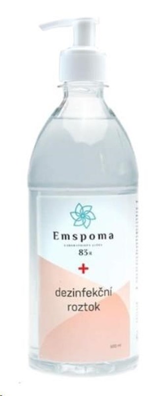 Emspoma dezinfekční roztok 500ml - čirý s pumpičkou
