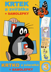 Krtek a zvířátka  + samolepky