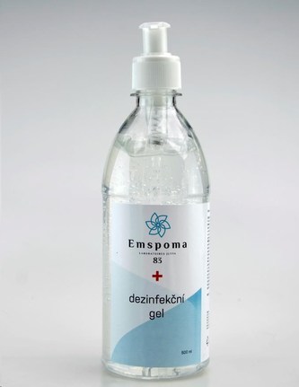 Emspoma dezinfekční gel 500 ml - čirý s pumpičkou