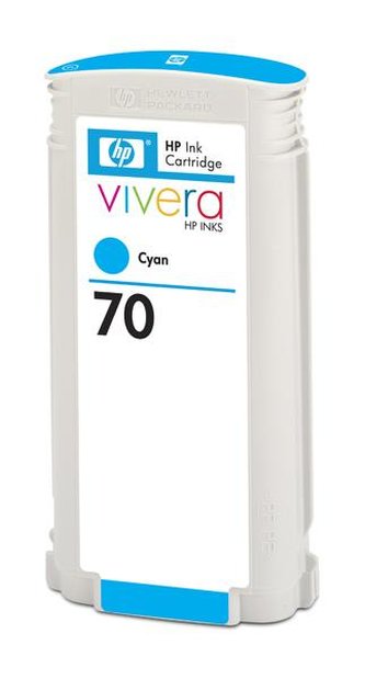 HP 70 Cyan DJ Ink Cart, 130 ml, C9452A HP 70 Cyan DJ Ink Cart, 130 ml, C9452A