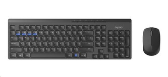 RAPOO set klávesnive a myš 8100M Wireless Multi-Mode Optical Mouse and Keyboard Set Black CZ/SK RAPOO set klávesnive a myš 8100M Wireless Multi-Mode Optical Mouse and Keyboard Set Black CZ/SK
