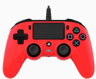 Nacon Wired Compact Controller - ovladač pro PlayStation 4 - červený Nacon Wired Compact Controller - ovladač pro PlayStation 4 - červený