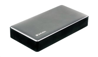 VERBATIM Powerbanka 20000mAh Quick Charge, 2xUSB-A QC 3.0 a 1x USB-C, stříbrná, kovová VERBATIM Powerbanka 20000mAh Quick Charge, 2xUSB-A QC 3.0 a 1x USB-C, stříbrná, kovová