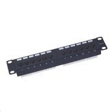10\" Patch panel XtendLan 12port, UTP, Cat5E, krone, černý