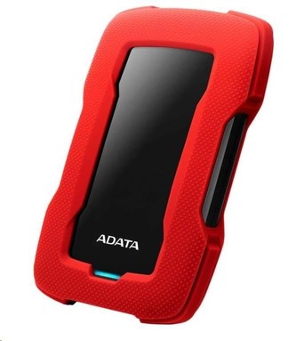 ADATA Externí HDD 2TB 2,5\" USB 3.1 HD330, RED COLOR BOX, červený (gumový, nárazu odolný)