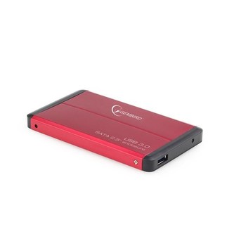 GEMBIRD externí box pro 2.5\" zařízení, USB 3.0, SATA, červený
