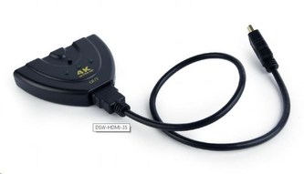 GEMBIRD Datový přepínač HDMI switch, 3 cesty