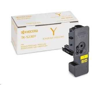 TK5230 Toner pro M5521CDN, 5521CDW, P5021CDN, 5021CDW tiskárny, KYOCERA žlutá, 2,2tis.stran