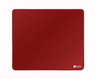 C-TECH Podložka pod myš MP-01, červená, 320x270x4mm, obšité okraje
