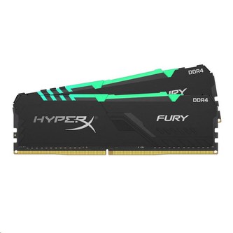 DIMM DDR4 16GB 3200MHz CL16 (Kit of 2) KINGSTON HyperX FURY Black RGB