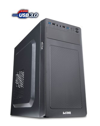 1stCOOL skříň STEP 3 ver.2, micro ATX, AU, USB 3.0, bez zdroje, Black