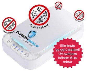 Screenshield UV sterilizátor pro mobilní telefony a drobné předměty, bílá Screenshield UV sterilizátor pro mobilní telefony a drobné předměty, bílá