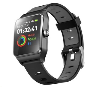 UMAX U-Band P1 PRO Black - 1.3\" Dotykový barevný IPS Displej, pásek 150-235mm, USB kabel, BT, Baterie 250mAh