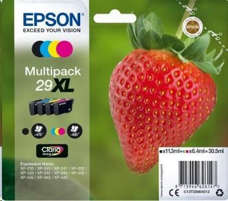 C13T29964012 Inkoust pro XP245 tiskárny, EPSON, multipack, 30,5ml