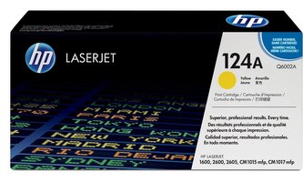 HP 124A Yellow LJ Toner Cart, 2 000 str, Q6002A