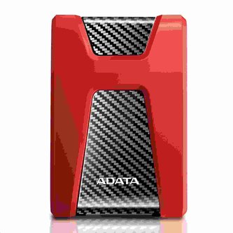 ADATA Externí HDD 2TB 2,5\&quot; USB 3.1 DashDrive Durable HD650, červený (gumový, nárazu odolný)