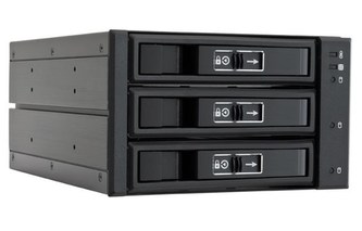 CHIEFTEC SATA/SAS Backplane CBP-2131SAS, 2 x 5.25\" bays for 3 SAS/S-ATA HDDs, Hot-Swap, full aluminium