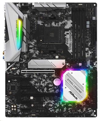 ASRock MB Sc AM4 B450 STEEL LEGEND, AMD Promontory B450, 4xDDR4, HDMI, DP