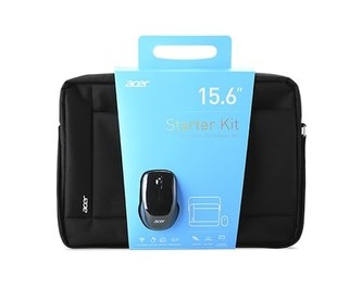 ACER STARTER KIT_15.6\" ABG960 carrying bag black and wireles mouse black, 1Y carry-in