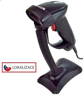 Virtuos laserová čtečka HT-900A, USB (emulace klávesnice/RS232), černá Virtuos laserová čtečka HT-900A, USB (emulace klávesnice/RS232), černá