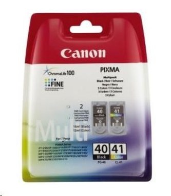 PG-40 /CL-41 Inkjet cart. multipack pro Pixma iP1300, 1600, 1700 tiskárny, CANON Černá, barevná 16ml