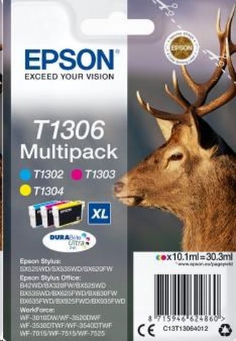 EPSON ink Multipack 3-colours \"Jelen\" T1306 DURABrite Ultra Ink