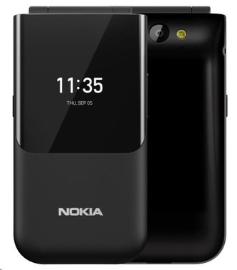 Nokia 2720 Flip, Dual SIM, véčko, Black 2019 Nokia 2720 Flip, Dual SIM, véčko, Black 2019