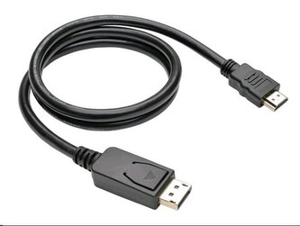 Kabel C-TECH DisplayPort/HDMI, 2m, černý