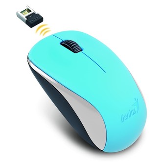 Myš, bezdrátová, optická, malá velikost, GENIUS "NX-700", modrá