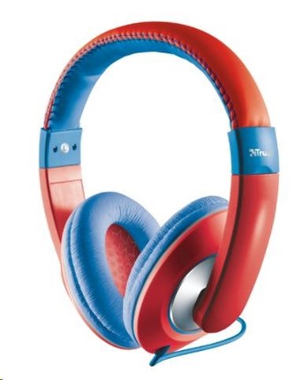 TRUST Sluchátka Sonin Kids Headphone, červené (pro děti)