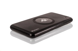 VERBATIM 2v1 bezdrátová nabíječka a Powerbanka 10000mAh, 5W, 2xUSB-A, černá