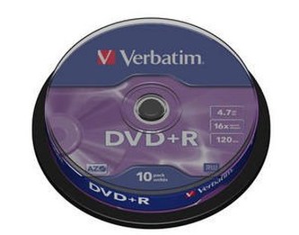 VERBATIM DVD+R(10-Pack)Spindle/General Retail/16x/4.7GB