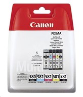 PGI580/CLI581 Inkoustová cartridge multipack pro Pixma TS7550, 8150, 9150 tiskárny, CANON, pgb+b+c+m